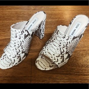 Steve Madden Snakeskin mules